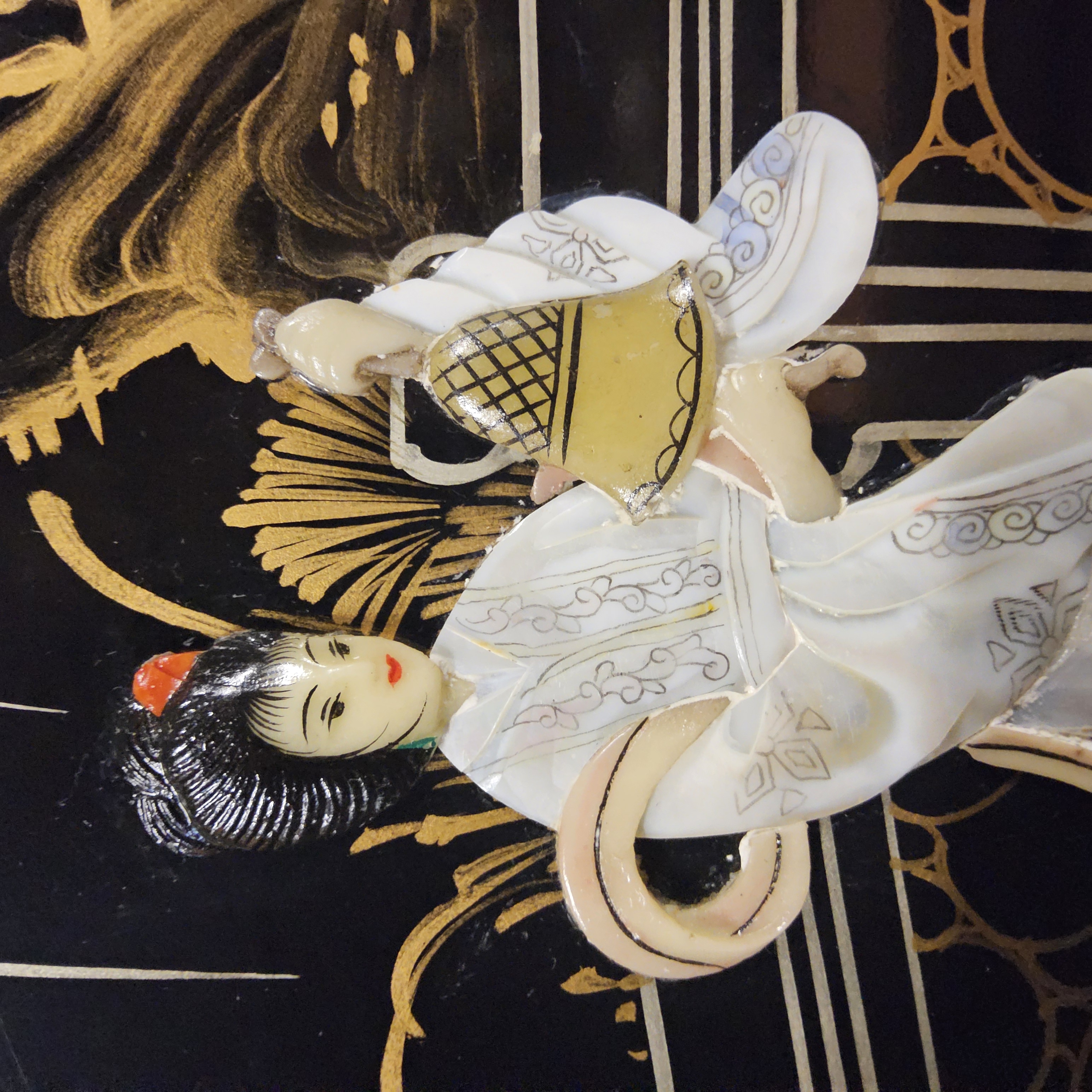 Vintage Chinese Vitrinekast / Aziatische Kast / Chinoiserie / Oosterse Kast / Display Cabinet / Bohemian Kast image 13