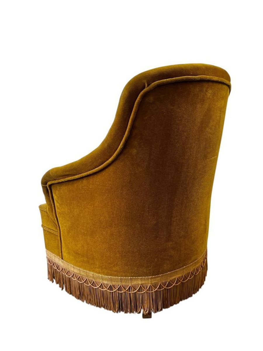 Vintage Eenzit / Zetel / Fauteuil Met Franjes image 4