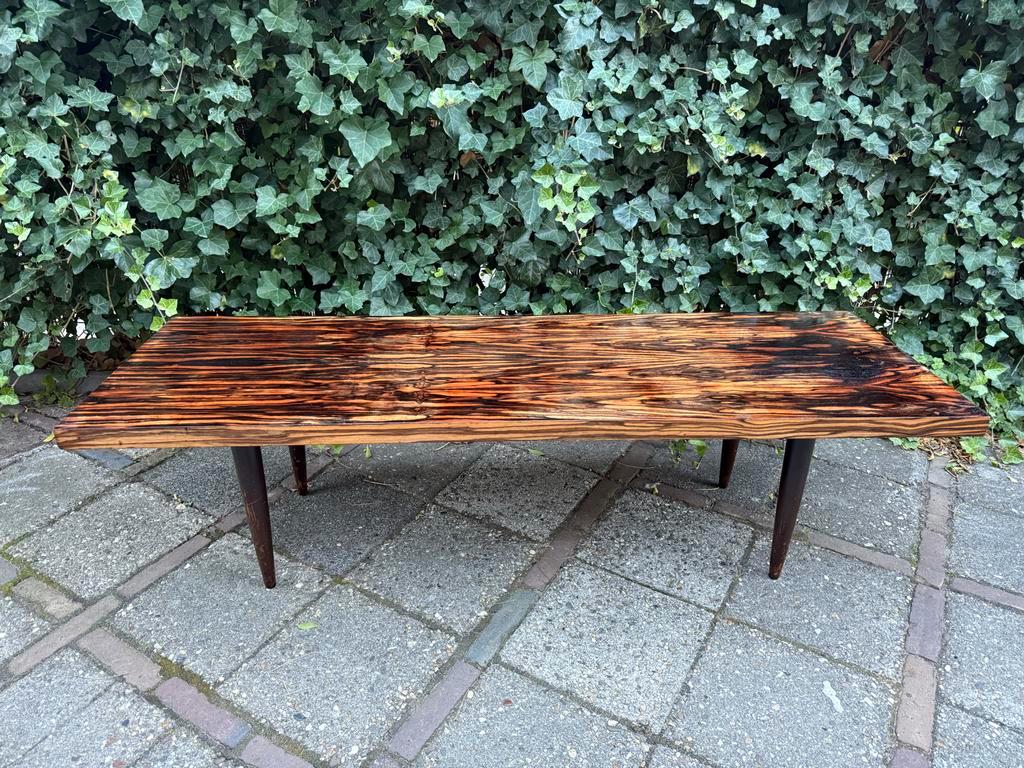 Macassar Ebbenhout Salontafel, Deens Design ‘50/‘60 Vintage image 7