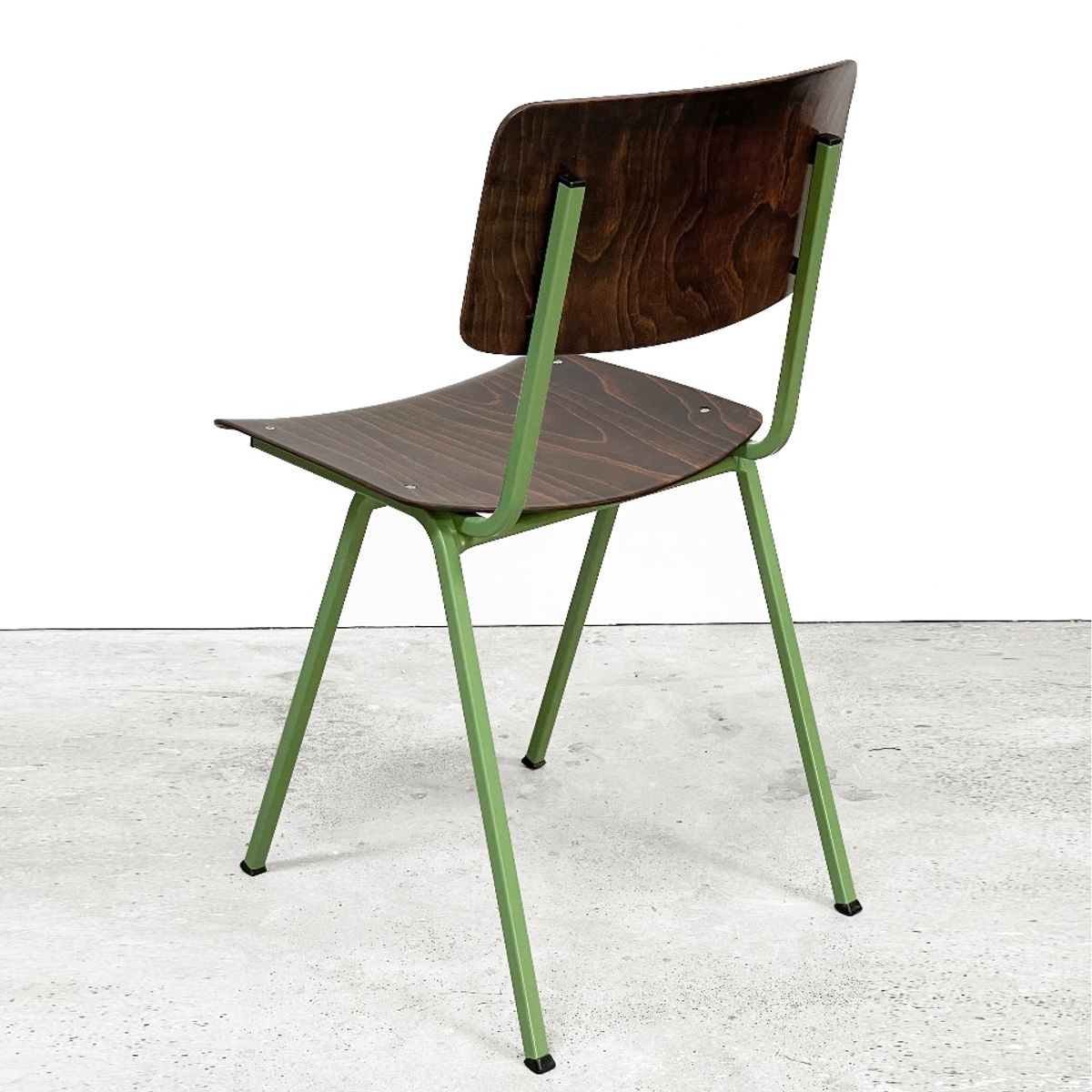 Vintage Marko Stoelen, Groen Opnieuw Gepoedercoat Frame. image 3