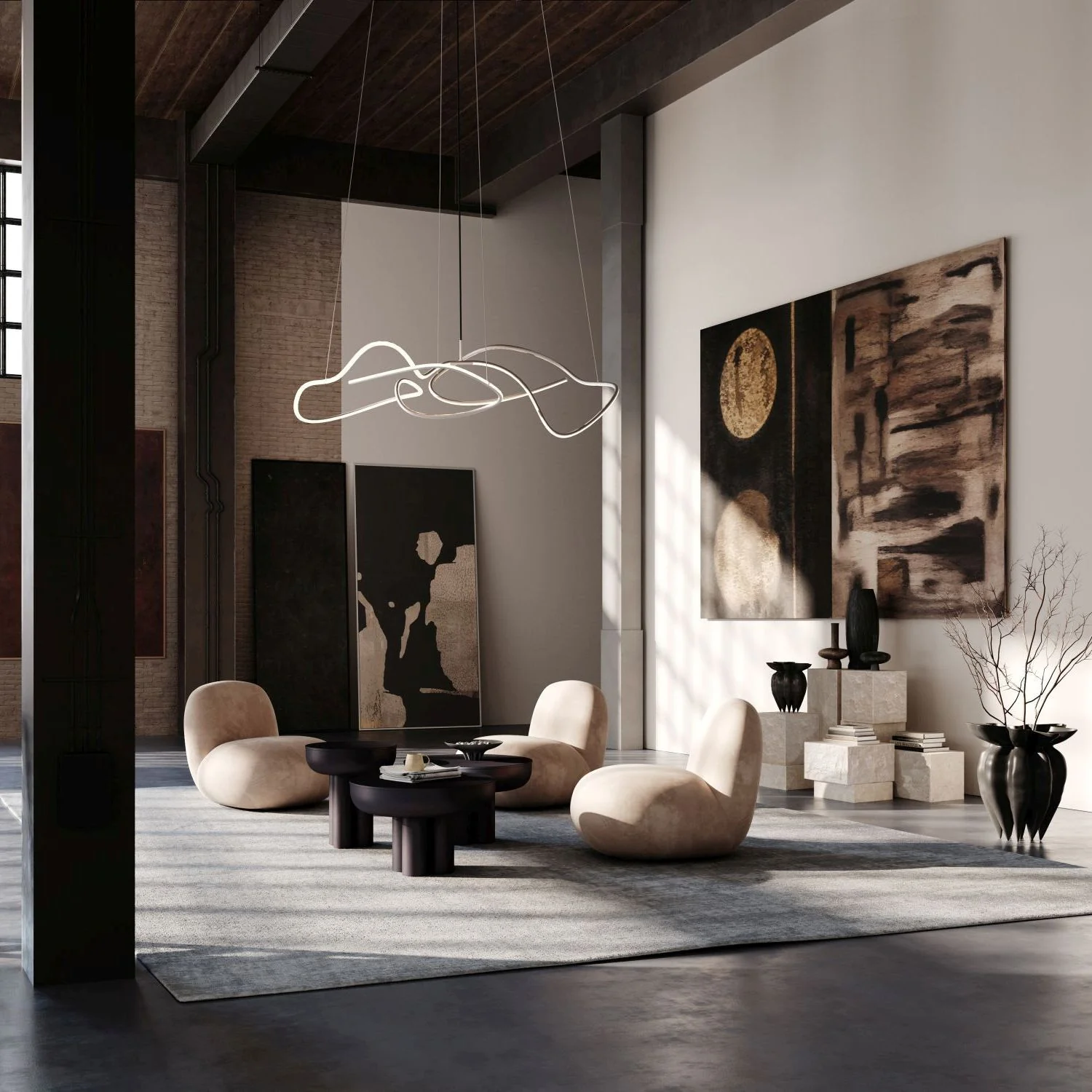 101 Copenhagen | Ghost Chandelier, Big - Neon image 6