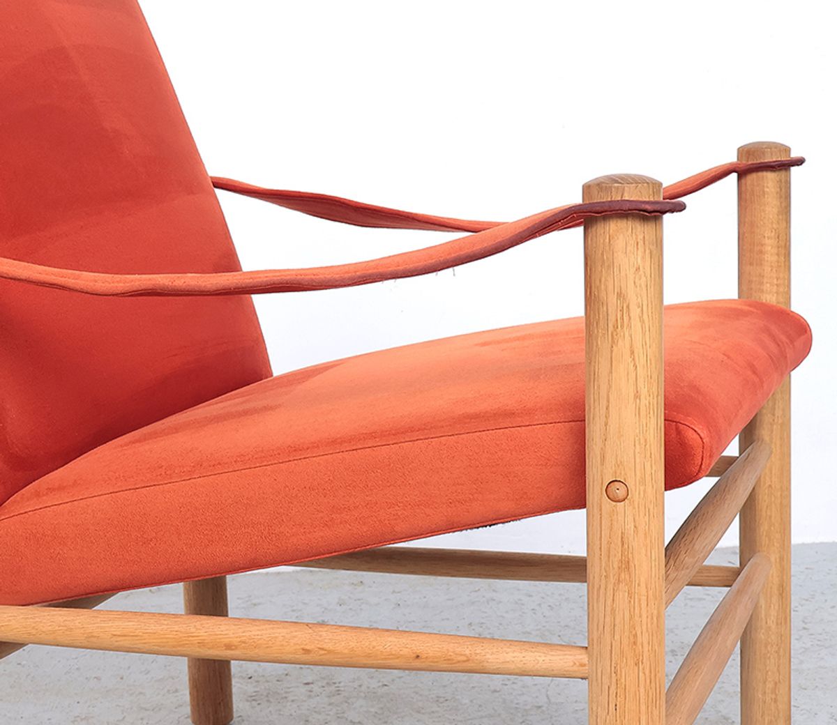 Safari Stoelen Van Eikenhout, Skipper Møbler 1980s image 8