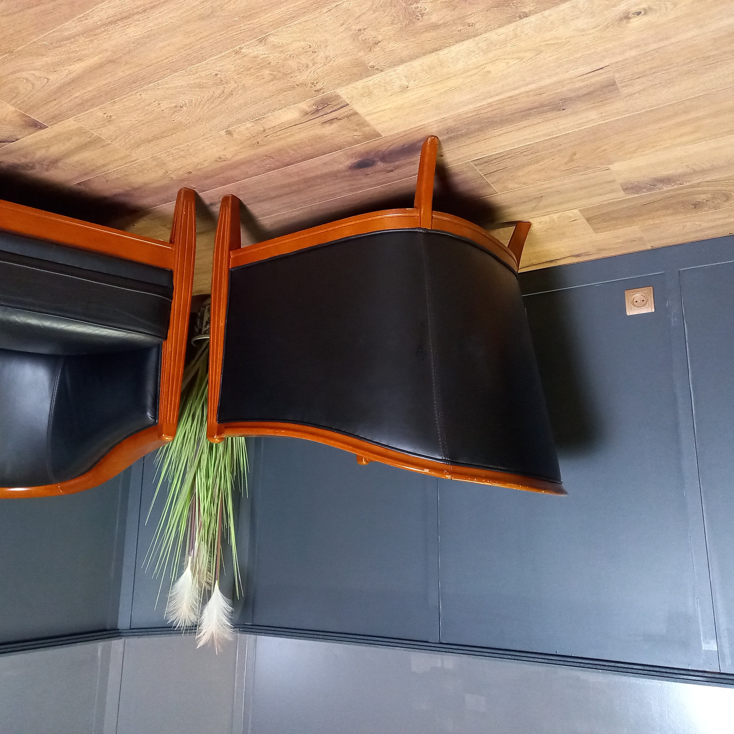 Donkerblauwe Vintage Clubfauteuils image 10