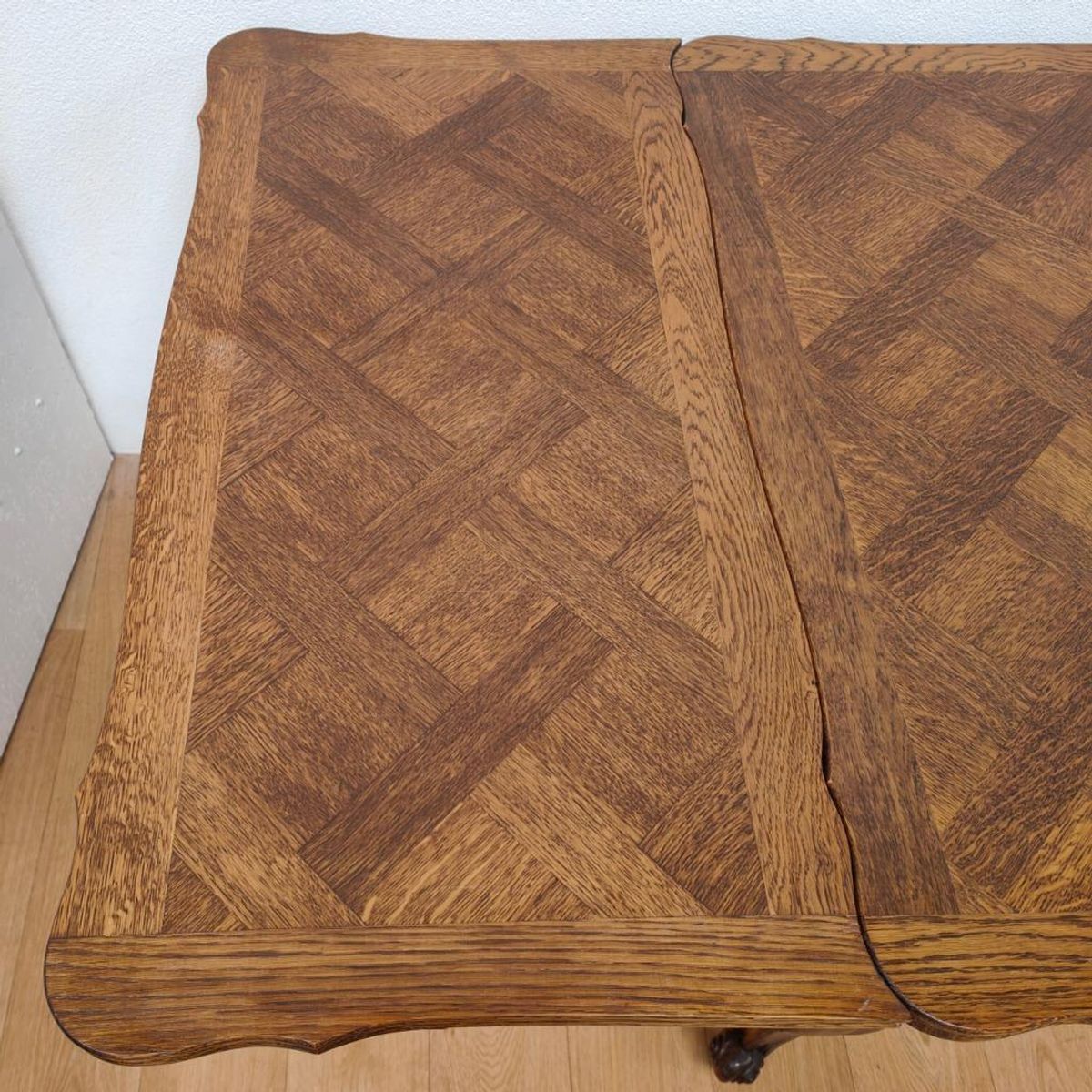 Vintage Antieke Houten Eettafel Eetkamertafel Tafel Uitschuifbaar 701 image 12