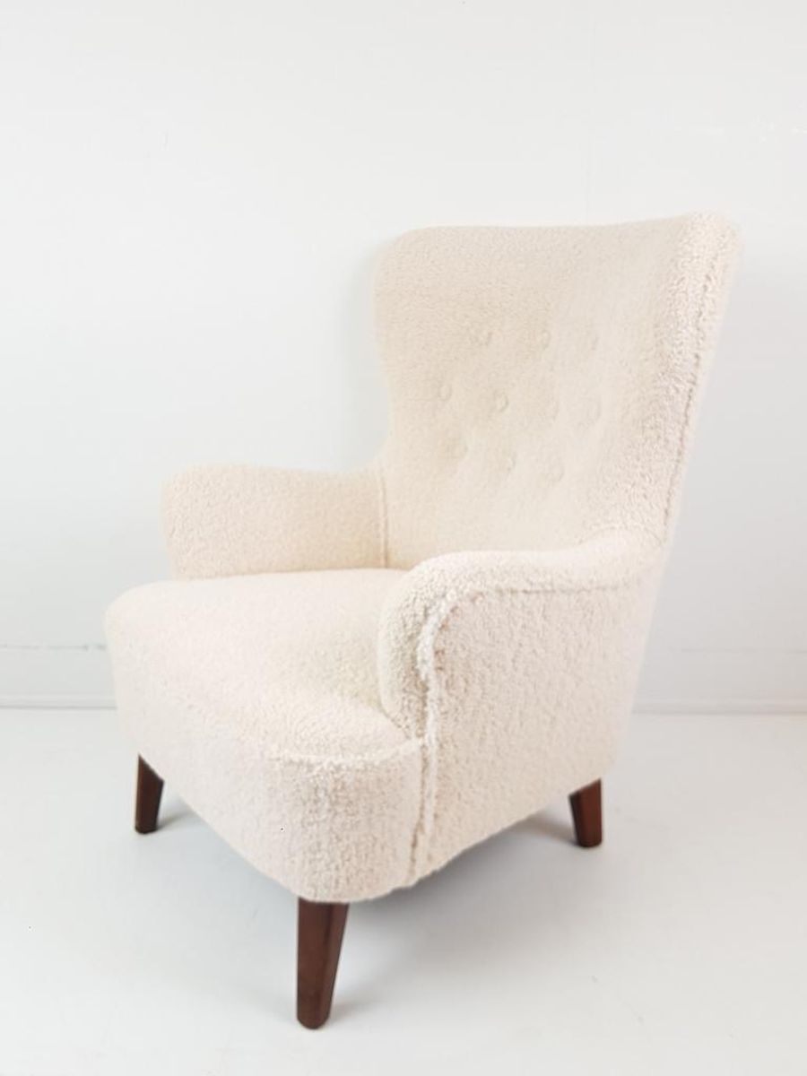 Vintage Artifort Theo Ruth Heren Fauteuil Teddy Nieuwe Stof image 4