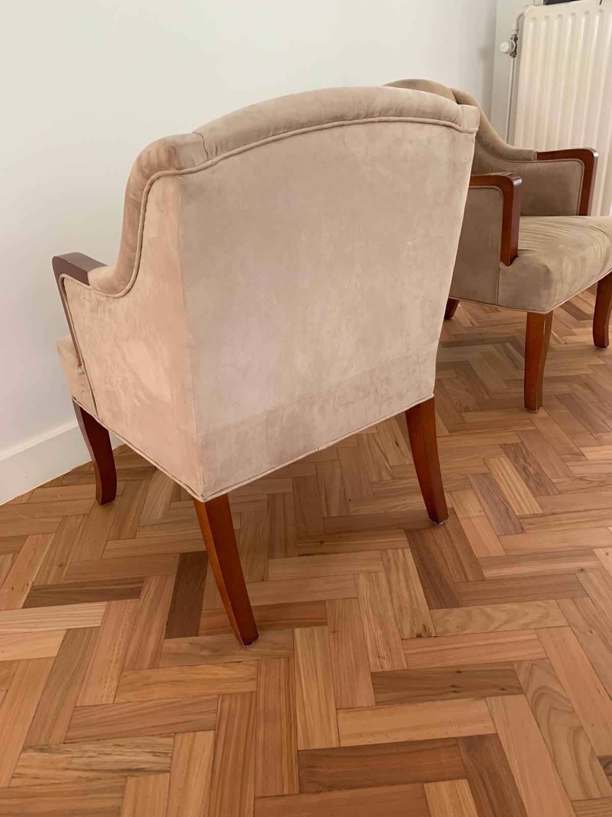 Chesterfield Club Chair Beige - Originele Vintage image 6