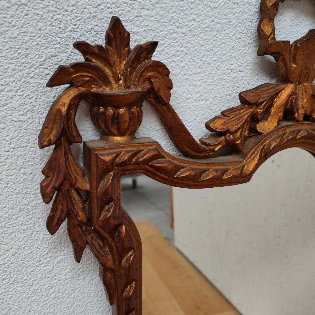 Vintage Goudkleurige Regency Rococo Barok Spiegel Schouwspiegel 704 image 9