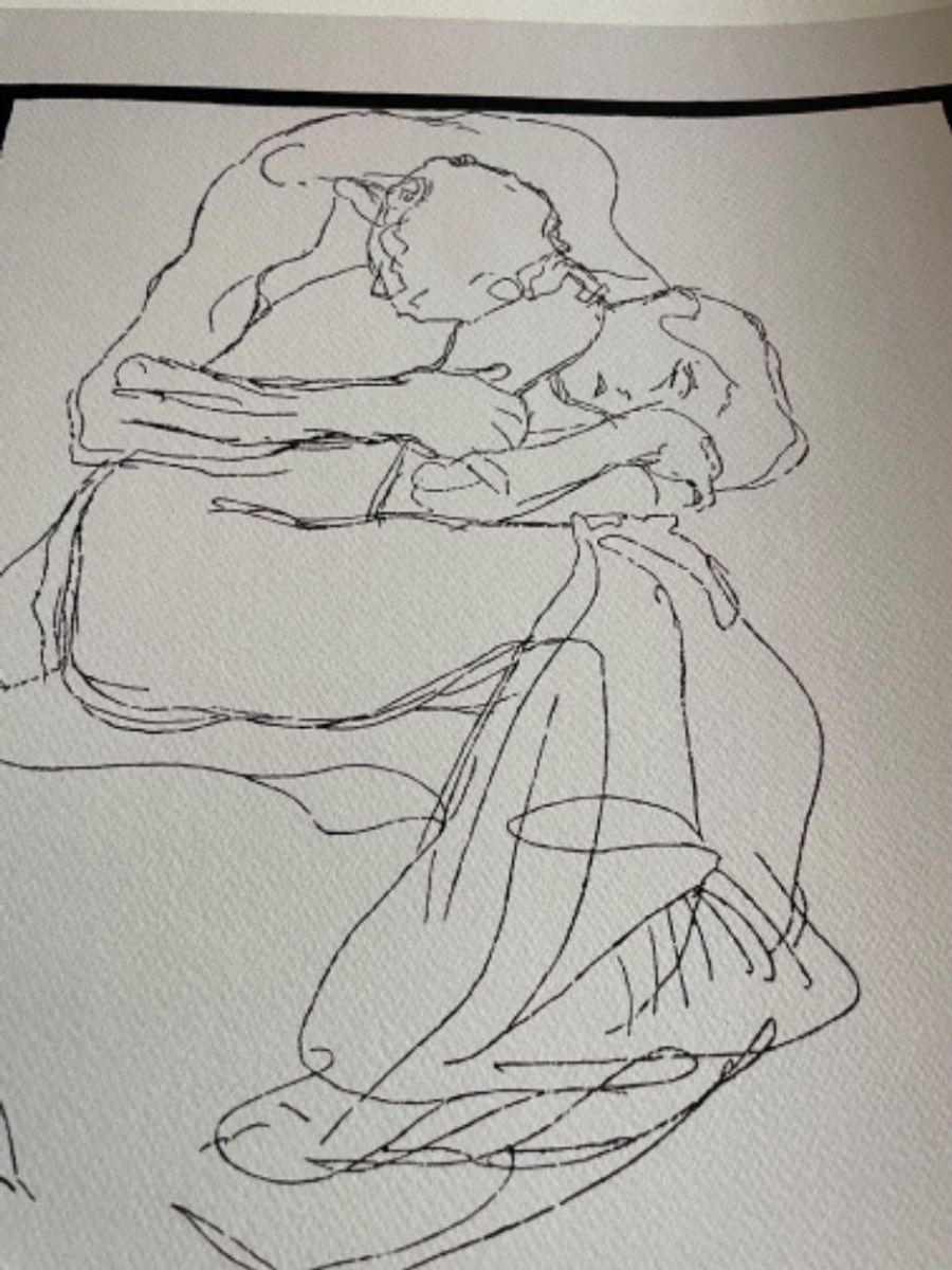 Gustav Klimt After (1862-1918), Coppia Di Amanti, 1903, Printed In Italy image 10