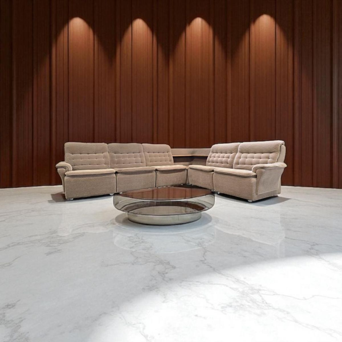 Vintage Modulaire Zetel / Hoeksalon / Bankstel image 7