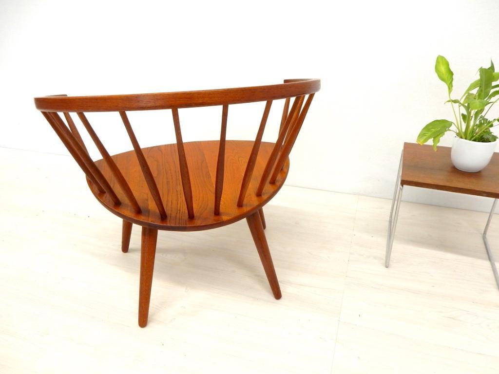 Vintage Yngve Ekström Fauteuil Stoel Stolab Arka Jaren 60 image 7