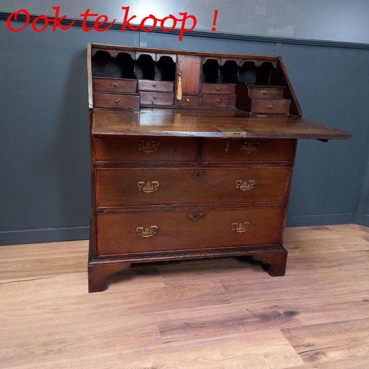 Antieke Engelse Secretaire image 23