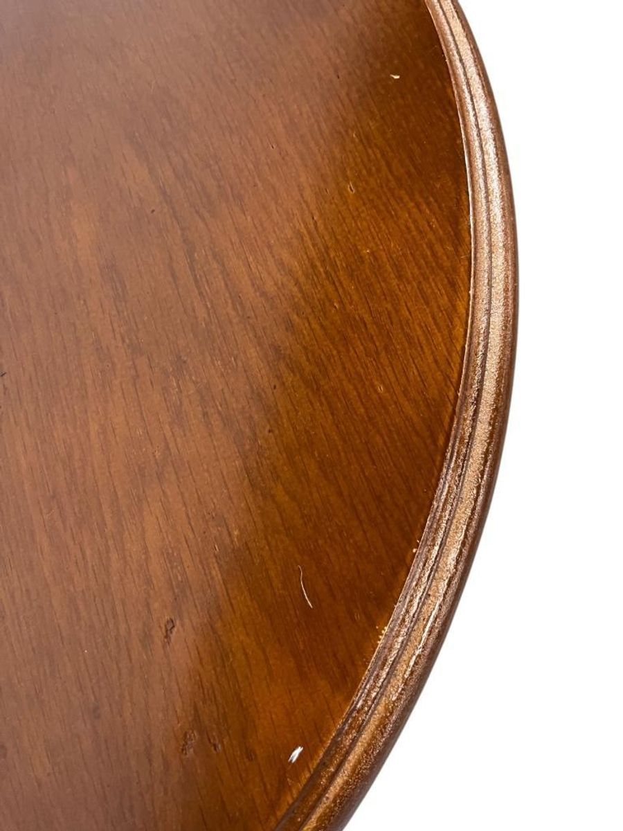 Vintage Rond Houten Bijzettafel / Sidetable image 5