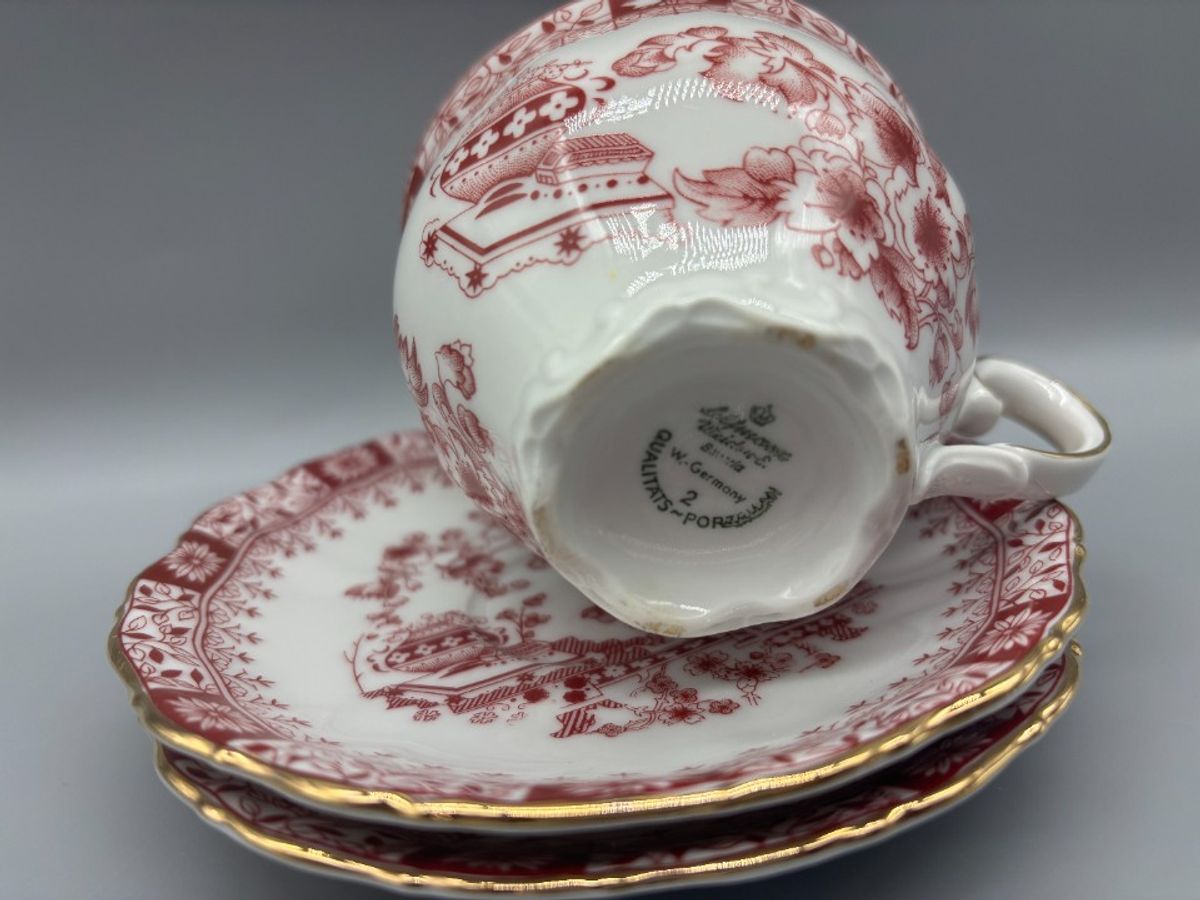 Seltmann Weiden Theresia Rood Kop En Schotels 4 Delige Set image 7