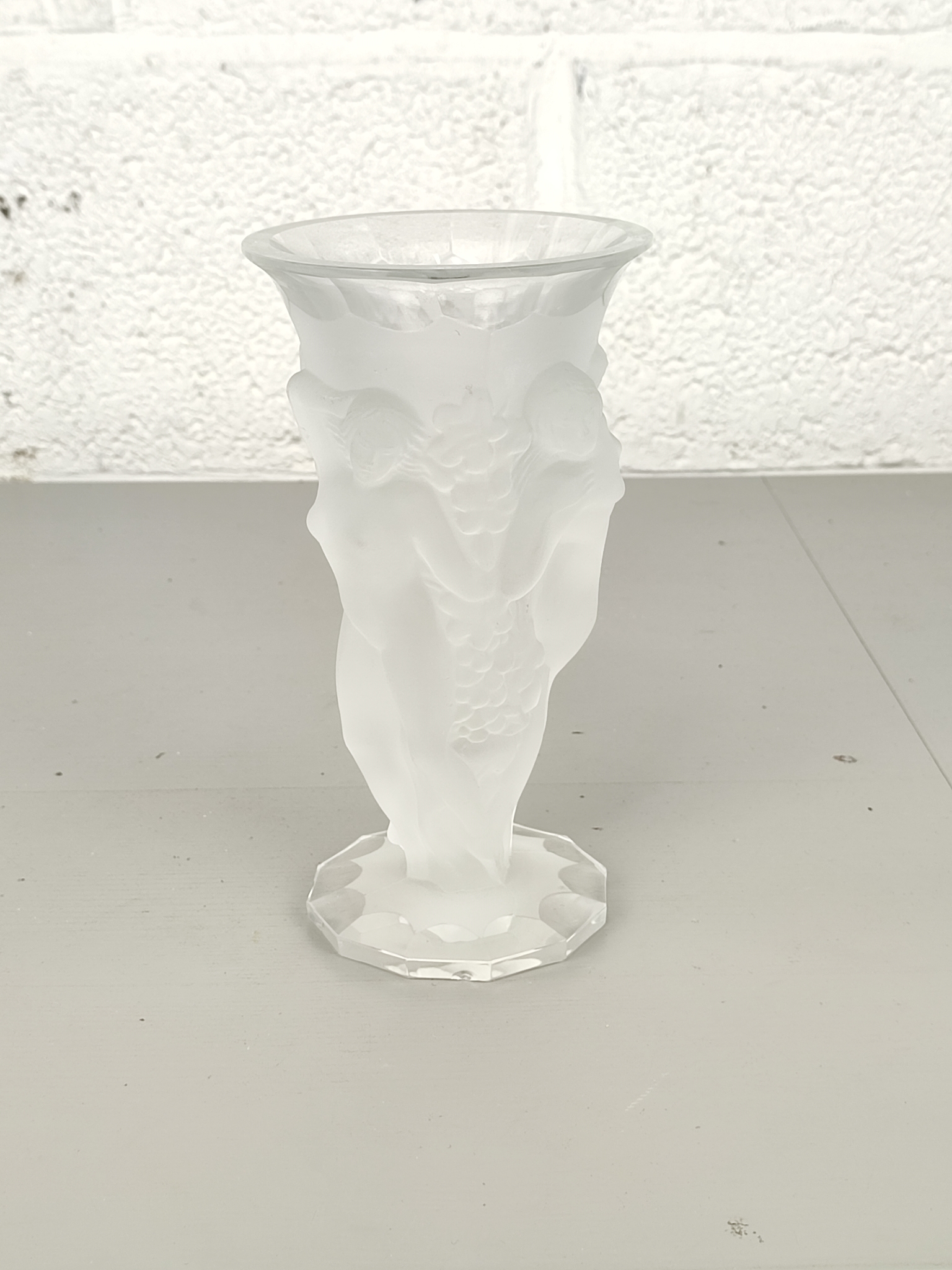 Art Deco Persglas Vaas Met Naakte Dames image 2