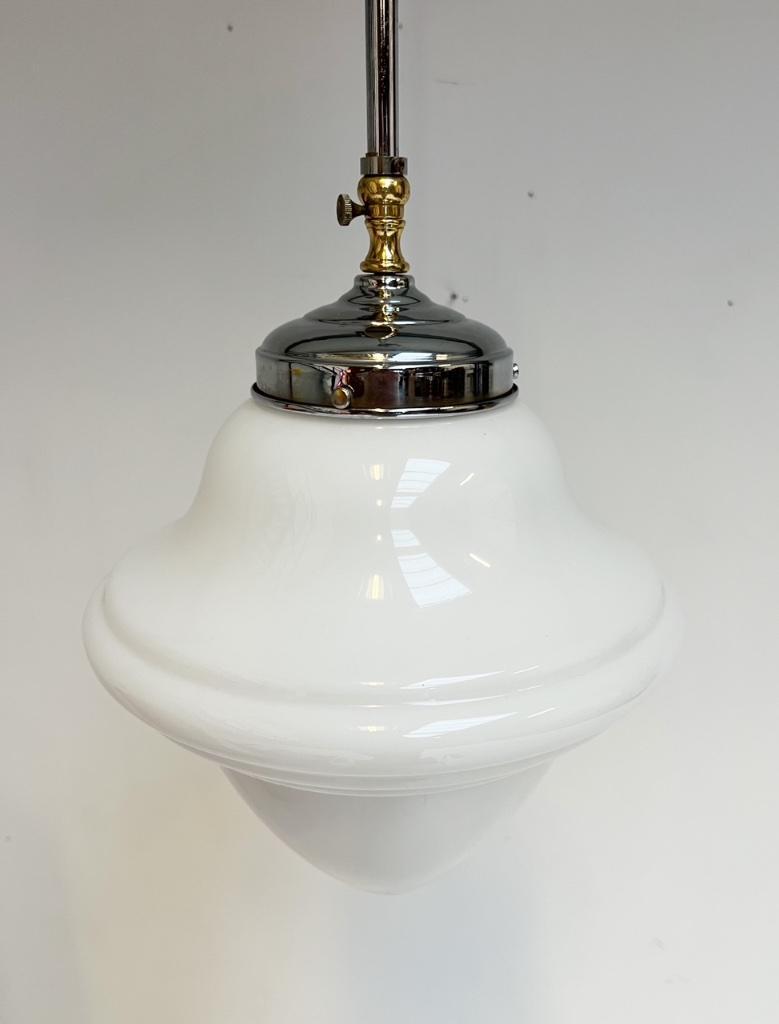 Opaalglazen Art Deco Plafondlamp Uit De 1960’s image 7