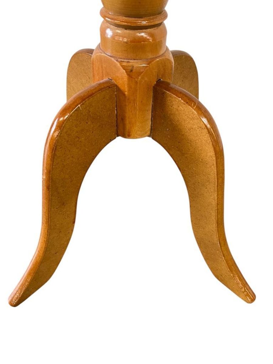 Vintage Rond Houten Bijzettafel / Sidetable image 8
