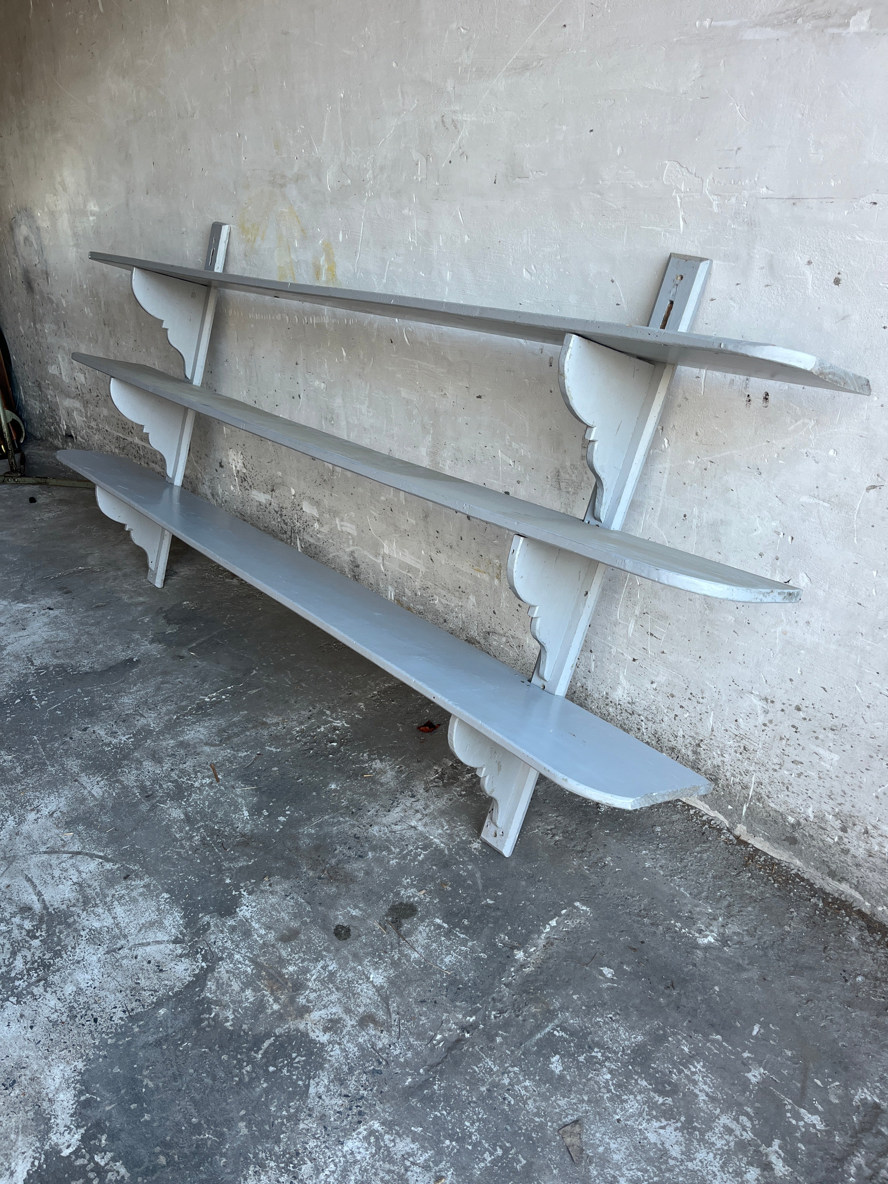 Xl Antique French Wall Rack – Industrial Style image 6