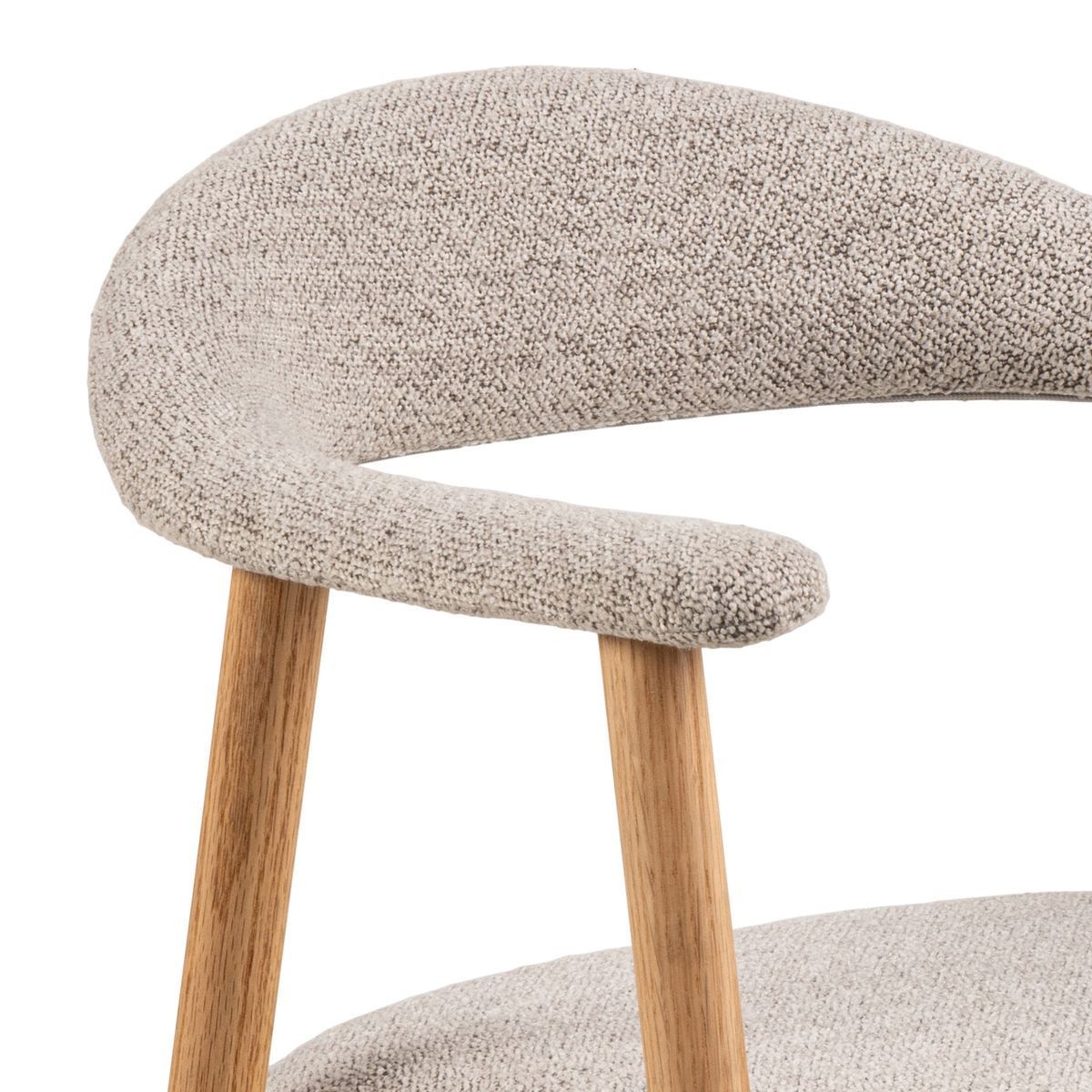 Joren Eetkamerstoel - Set Van 2 - Beige Bouclé image 8