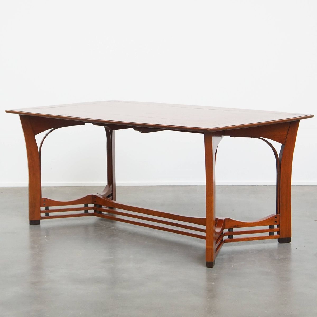 Zeer Mooie Art Nouveau Jugendstil Design Eettafel Van Schuitema Met Prachtige Details image 11