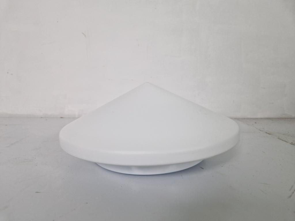 3 Vintage Discus Plafond Of Wandlampen Design Melkglas. image 5