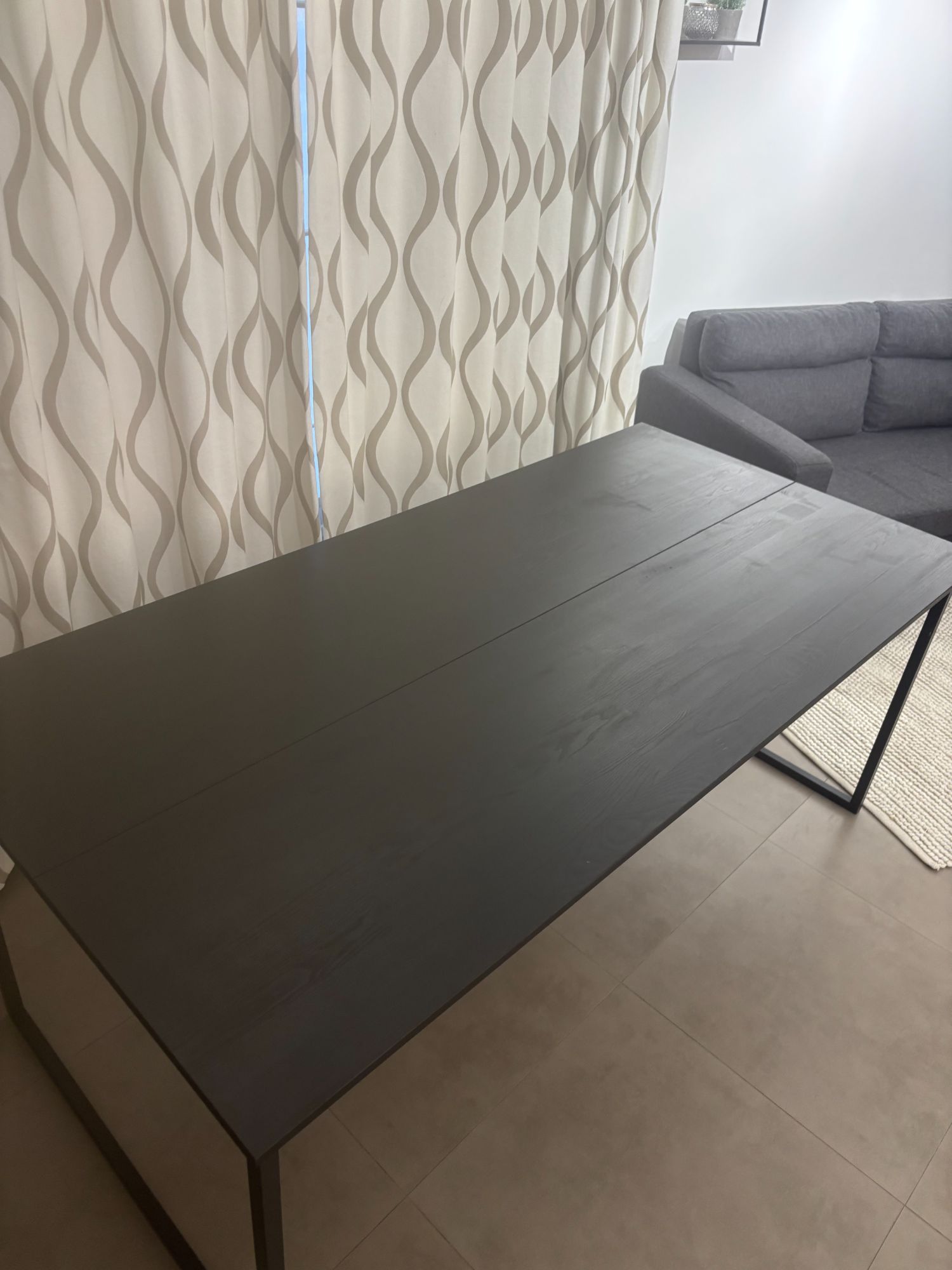 Eetkamertafel Zwart Mango Look image 11