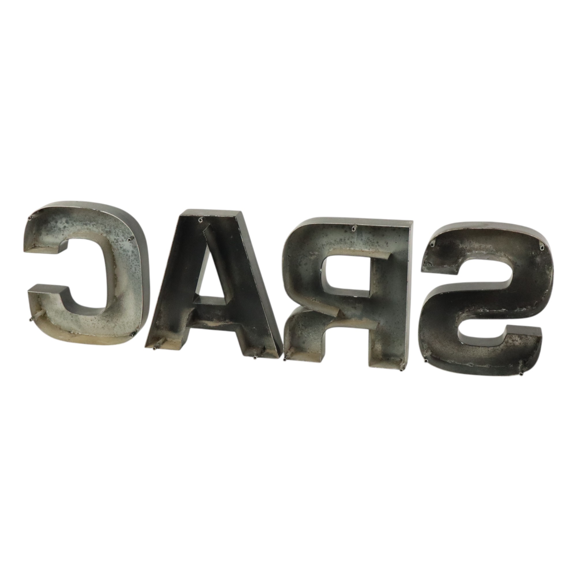 Grote Metalen Letters Cars Zwart Gelakt Reclame Mancave image 16