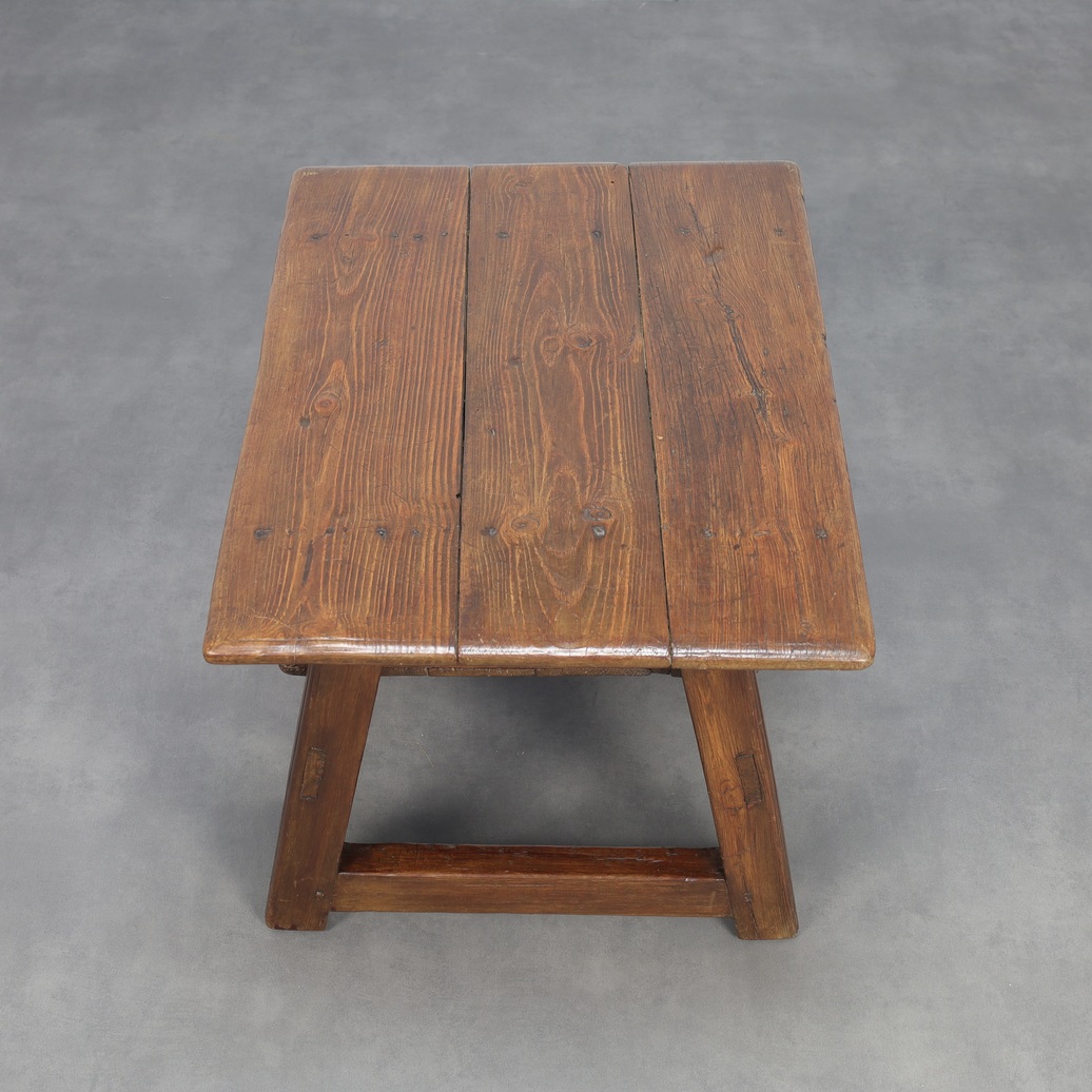 Antique Wooden Side Table With Drawer, 18th Century image 7