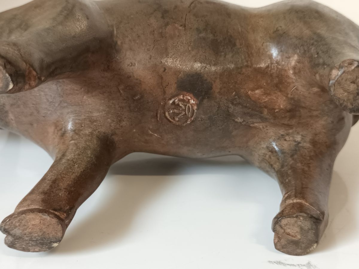 Bronzen Cochon Màle Pierre Chenet image 7