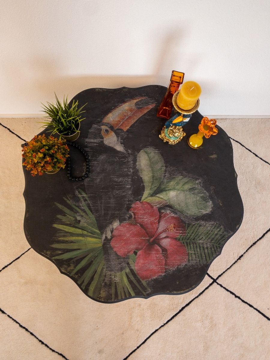 Restyled Salontafel Met Leeuwenpoten En Toekan image 3