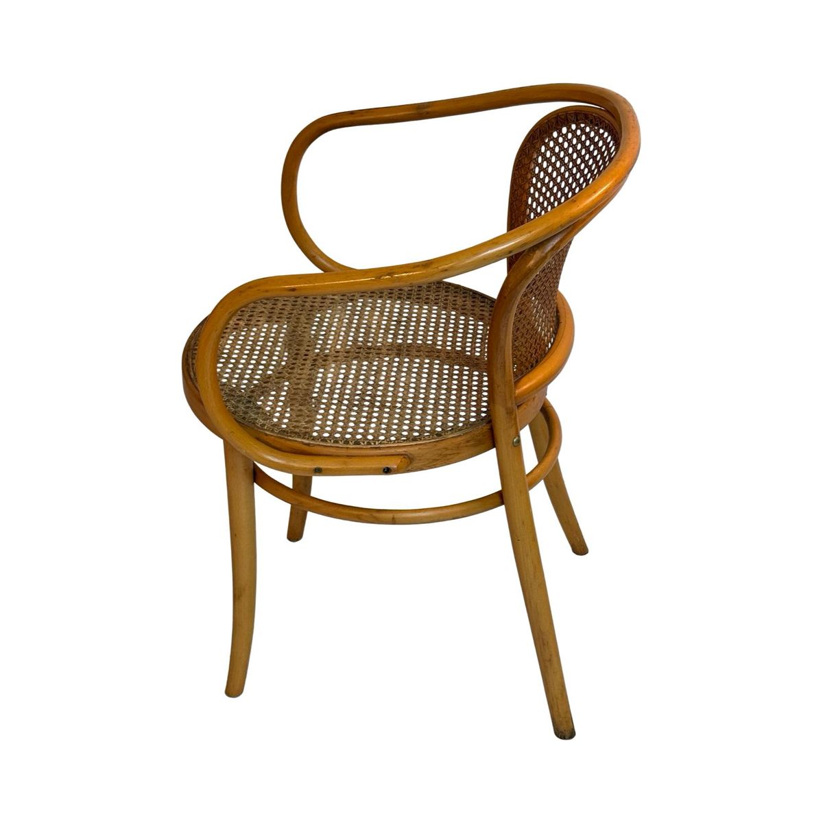 Ligna Drevounia (thonet) - No. 210 - Bentwood Chair With Wicker / Rattan Seating image 2