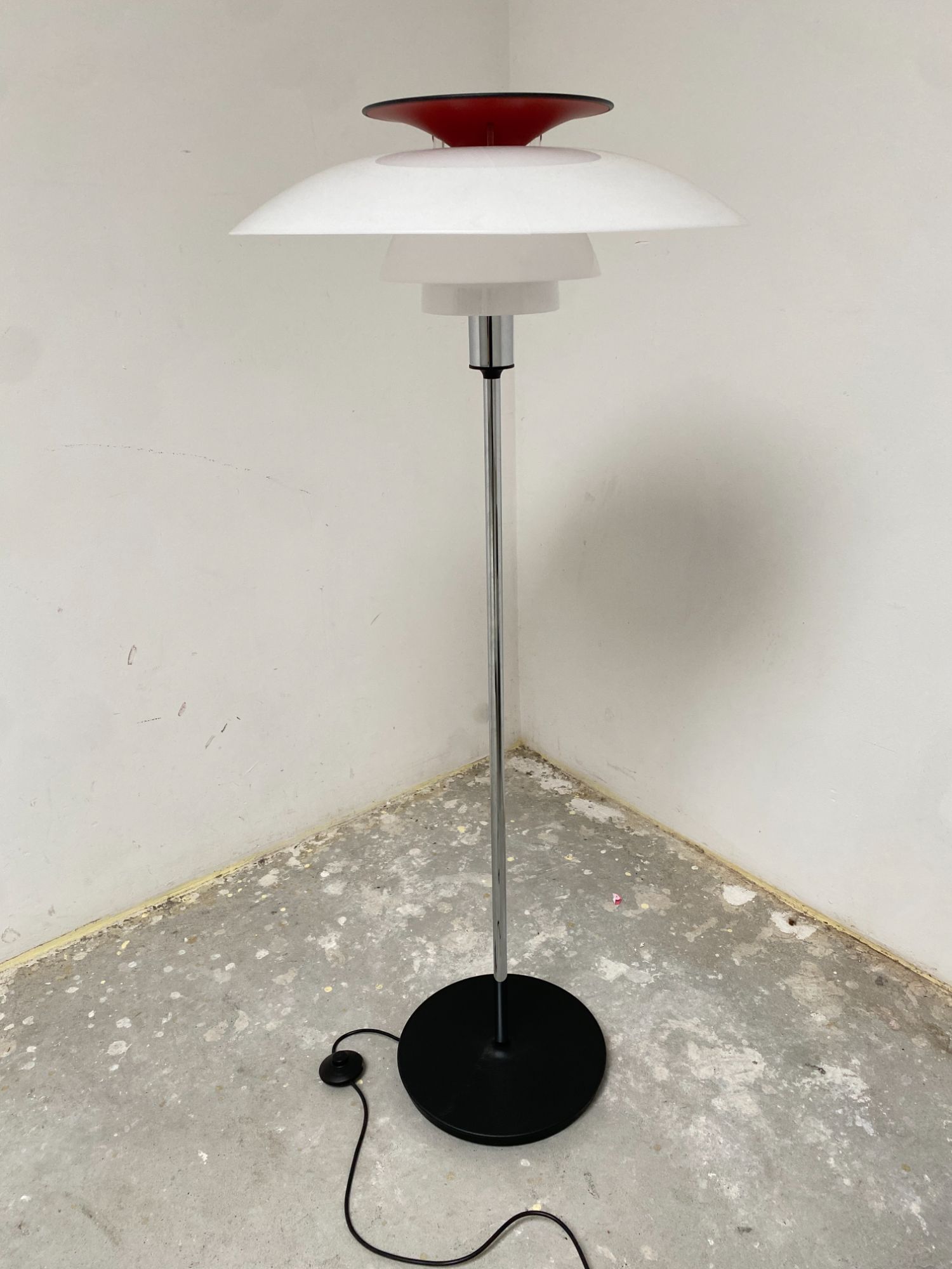 Louis Poulsen Ph 80 Vloerlamp Wit Rood image 2