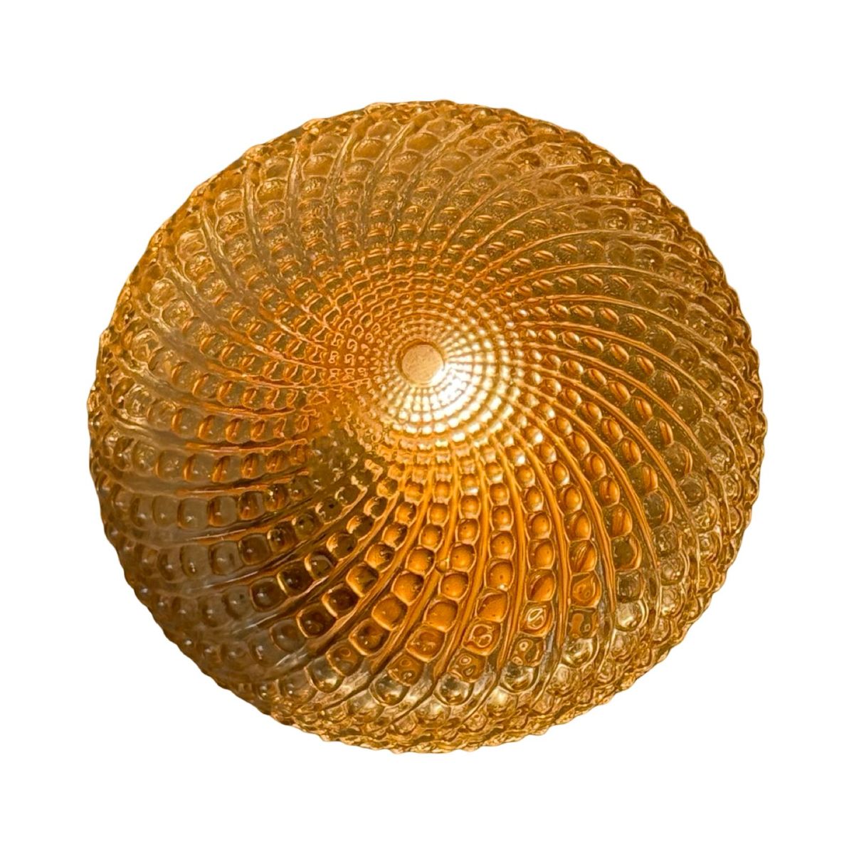 Ceiling Mounted (or Wall Mounted) Lamp With Pressed Glass - Sconce - Midcentury Modern image 6