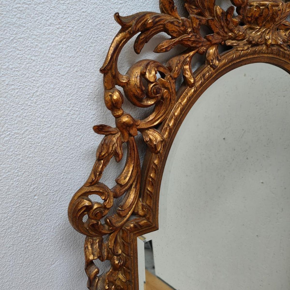 Grote Vintage Barok Brocante Rococo Spiegel Schouwspiegel 01 image 12