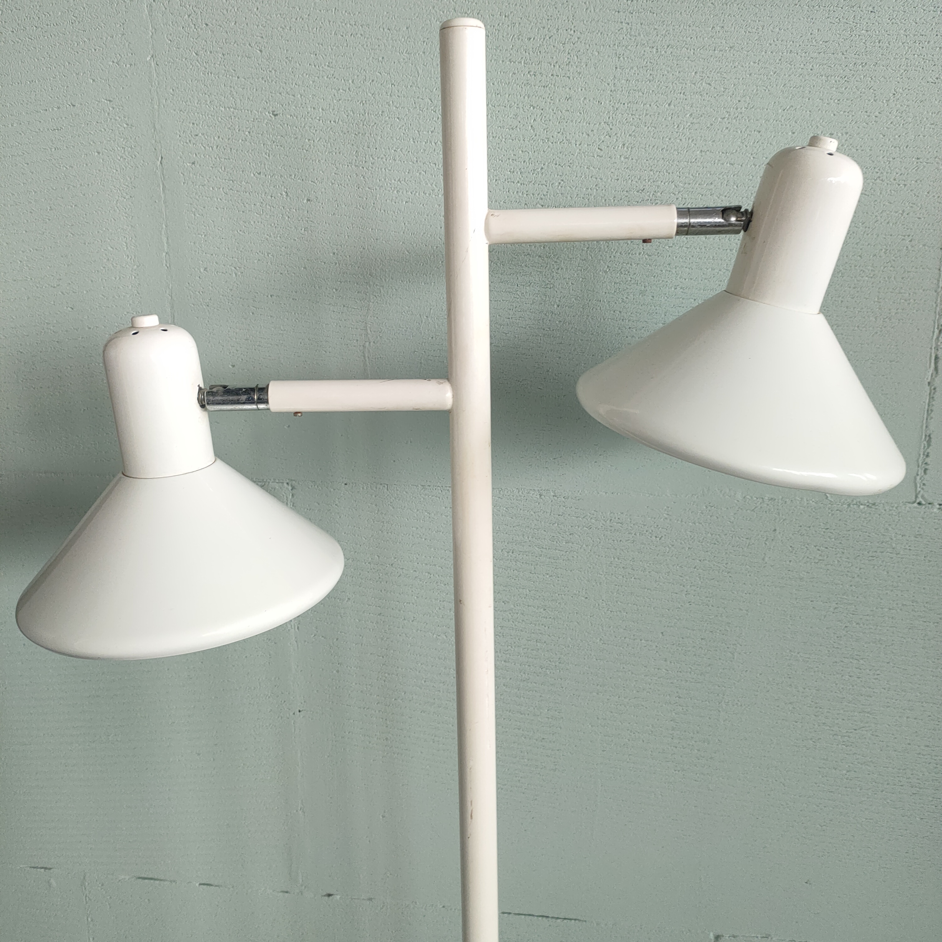 Vloerlamp Design Met Twee Spots Wit image 8