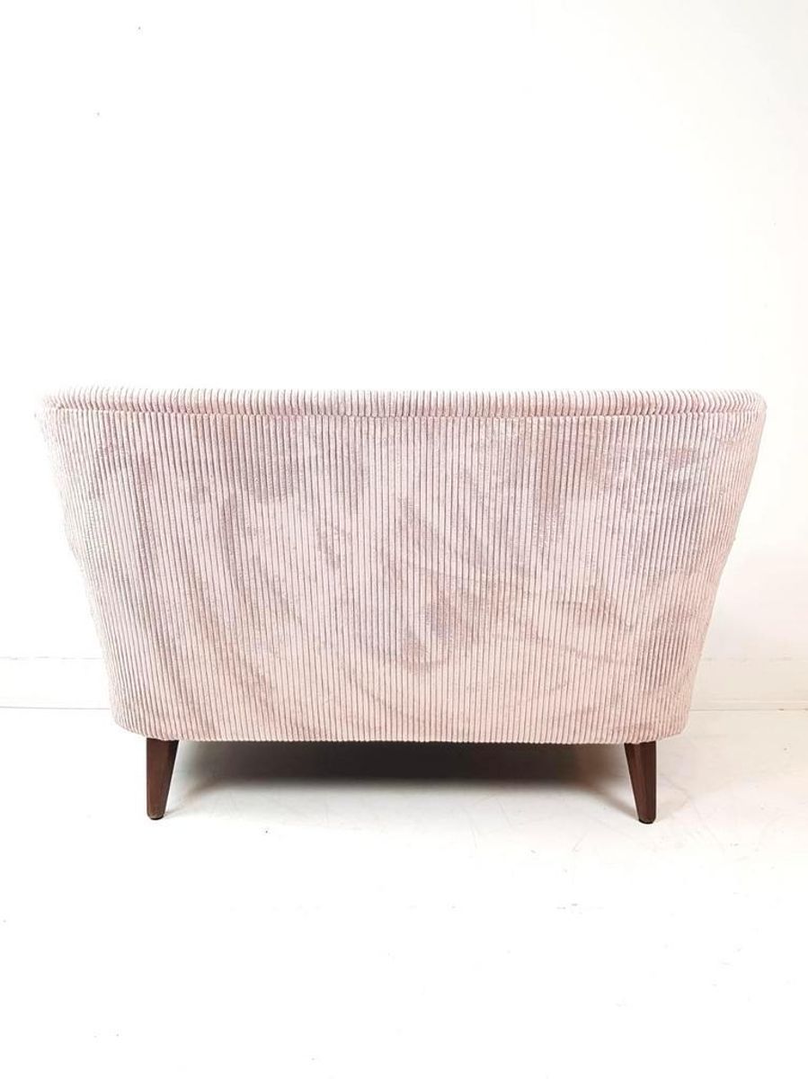 Vintage Artifort Theo Ruth Bank Tweezits Roze Rib Nieuw image 3