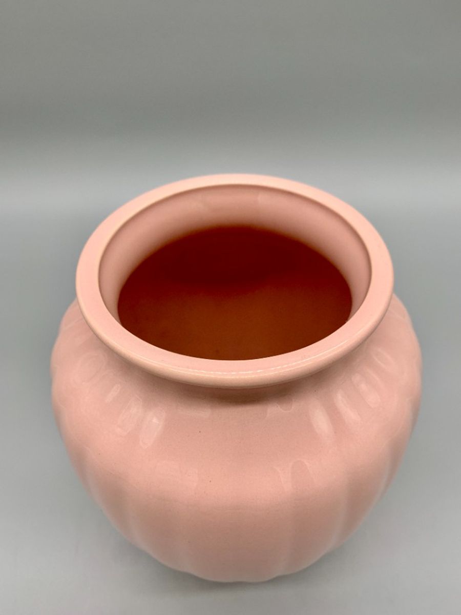 Vintage Roze Vaas Keramiek 80's image 6