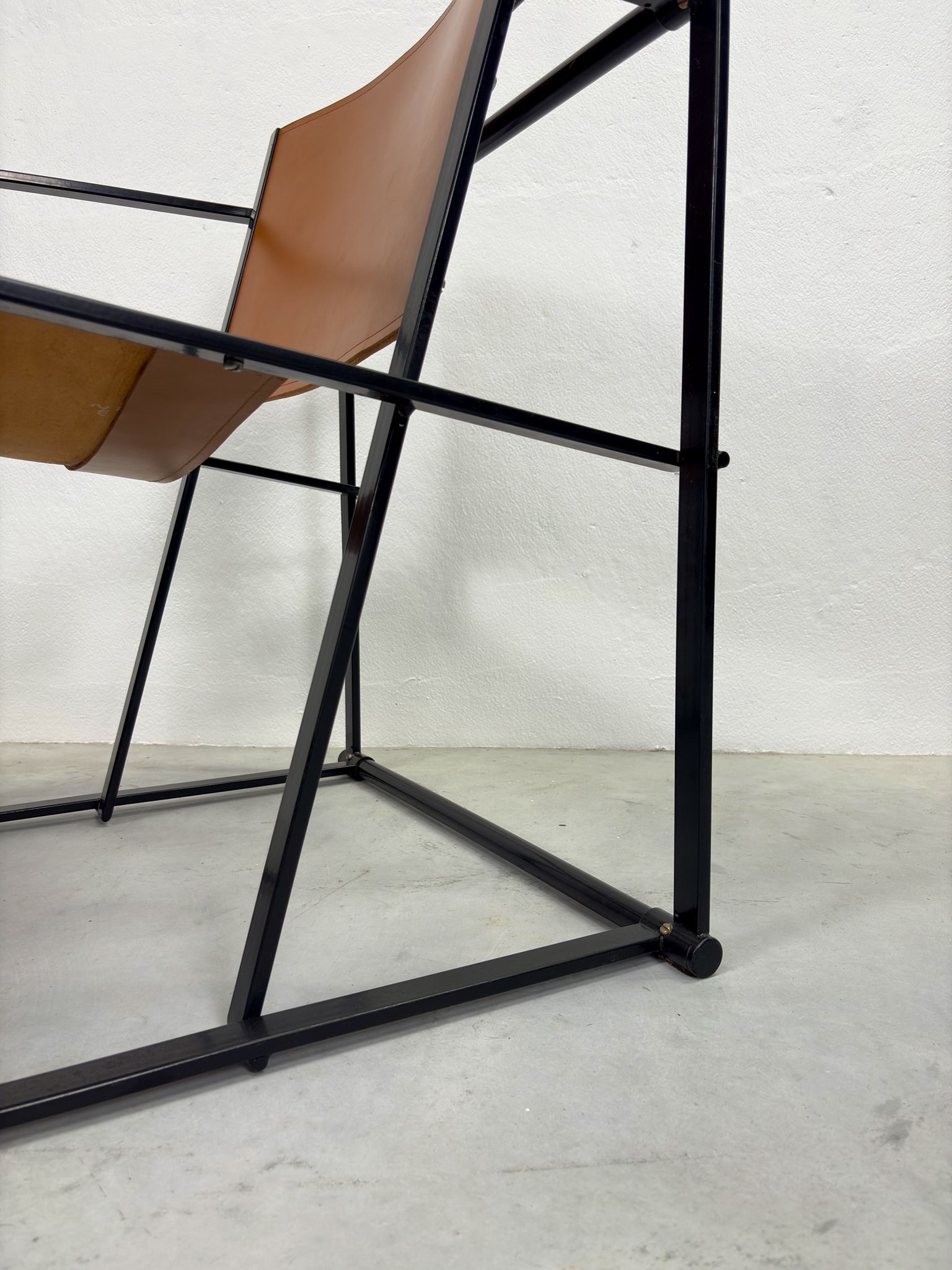 Vintage Pastoe Fm60 Fauteuil Cognac Tuigleer image 11