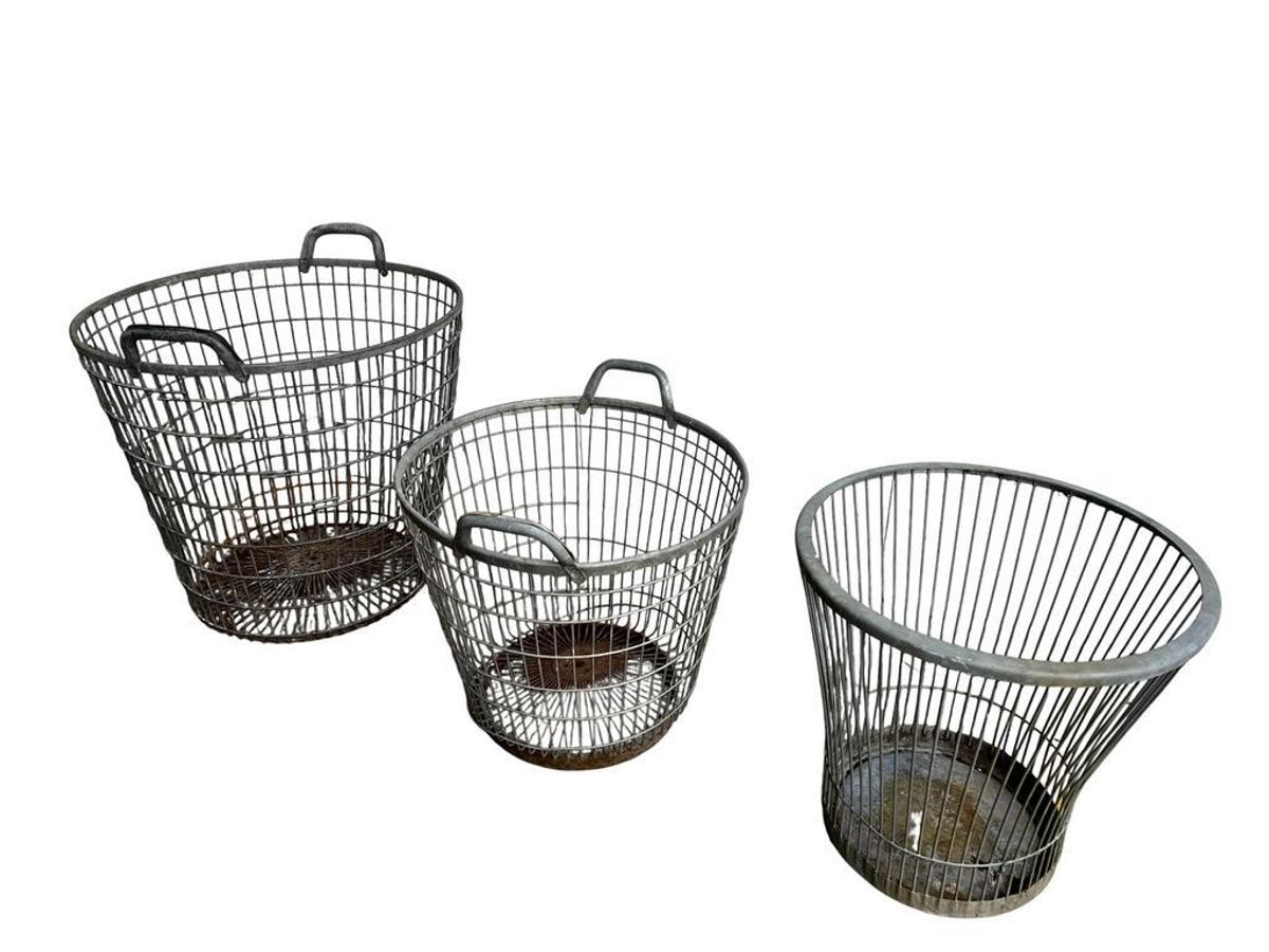 Vintage Industriële Draadmand / Aardappelenmand image 4