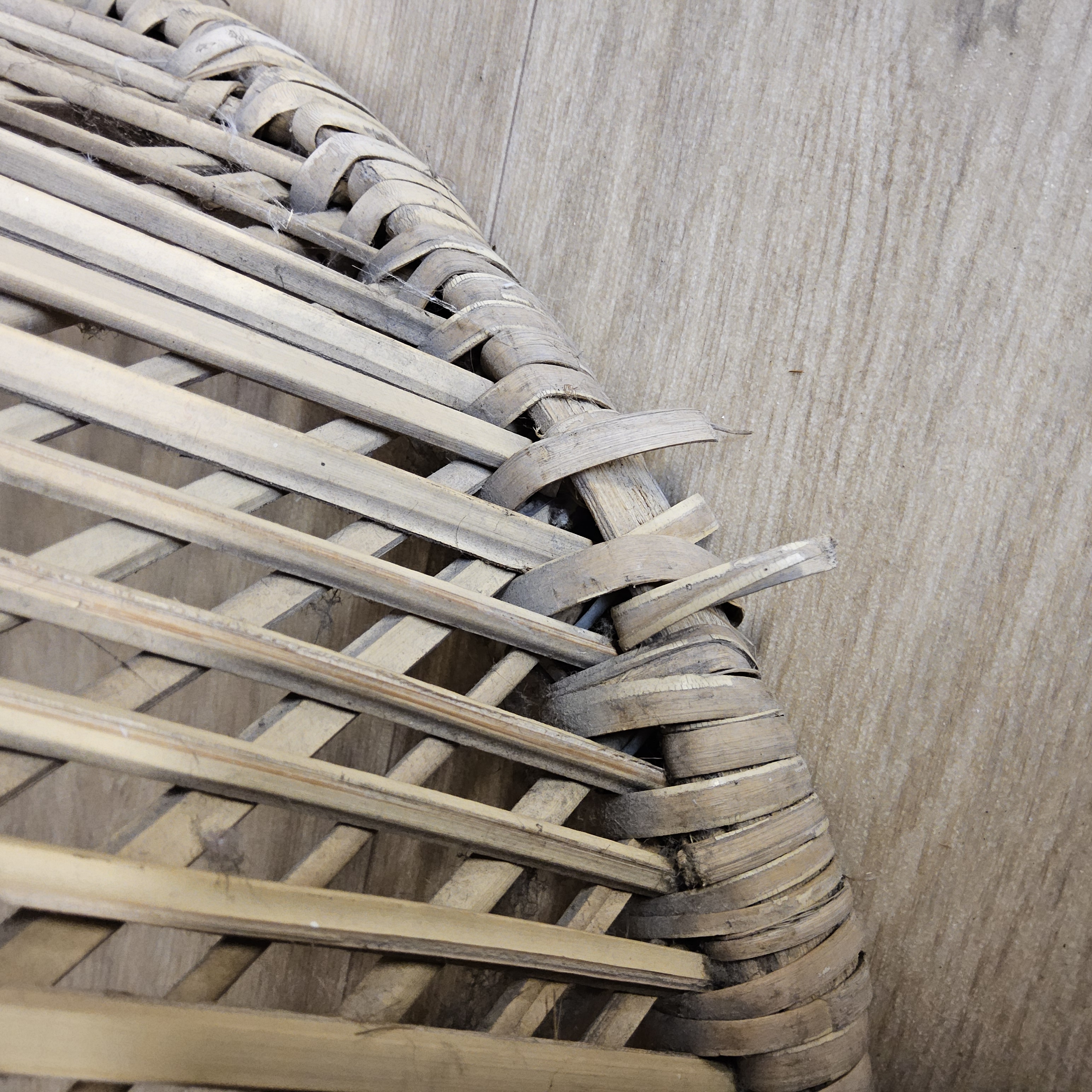 Vintage Geweven Rotan / Rattan Stoel / Luie Bohemian Stoel ( Lazy Rotan Chair ) image 15