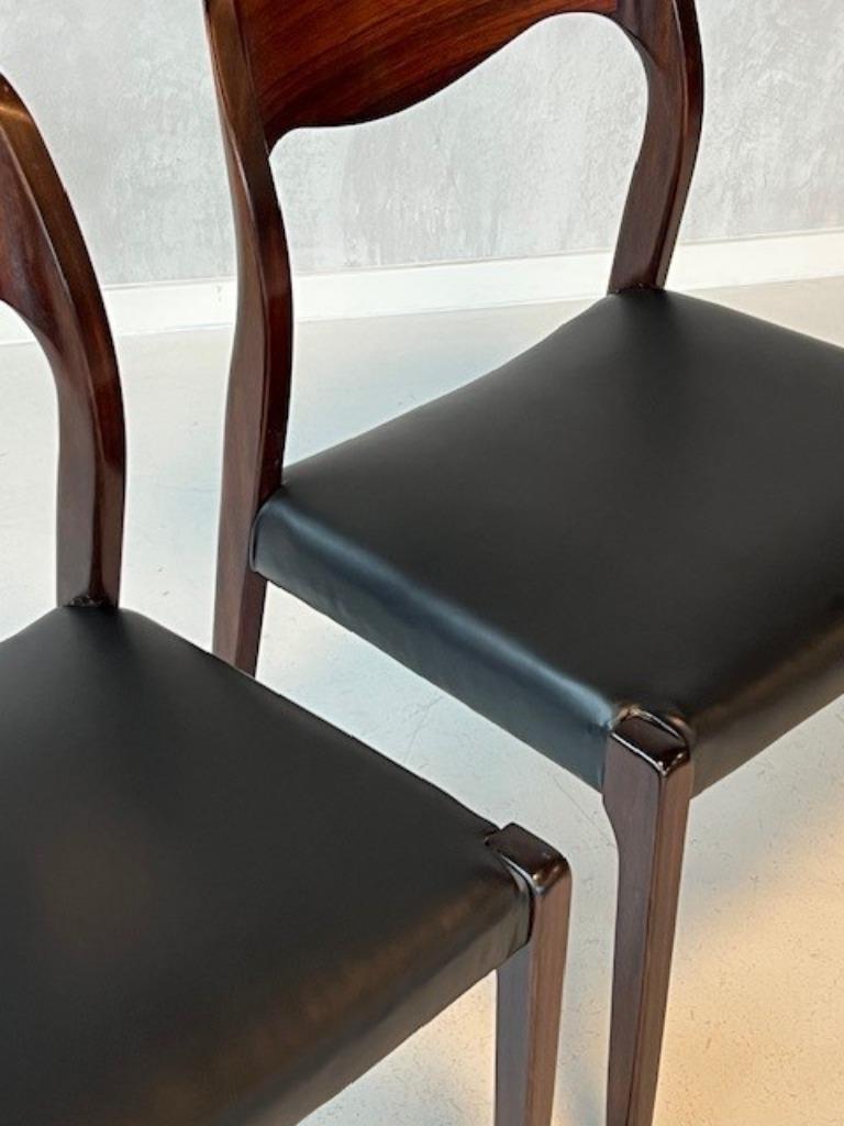 Niels Otto Moller 71 Eetkamerstoelen 3x Vintage Prijs P/stuk image 5