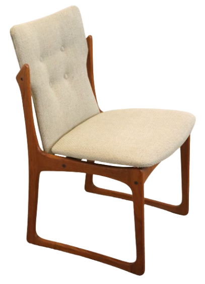 Set 4 Vamdrup Vintage Stoelen Deens Reupholstered image 11