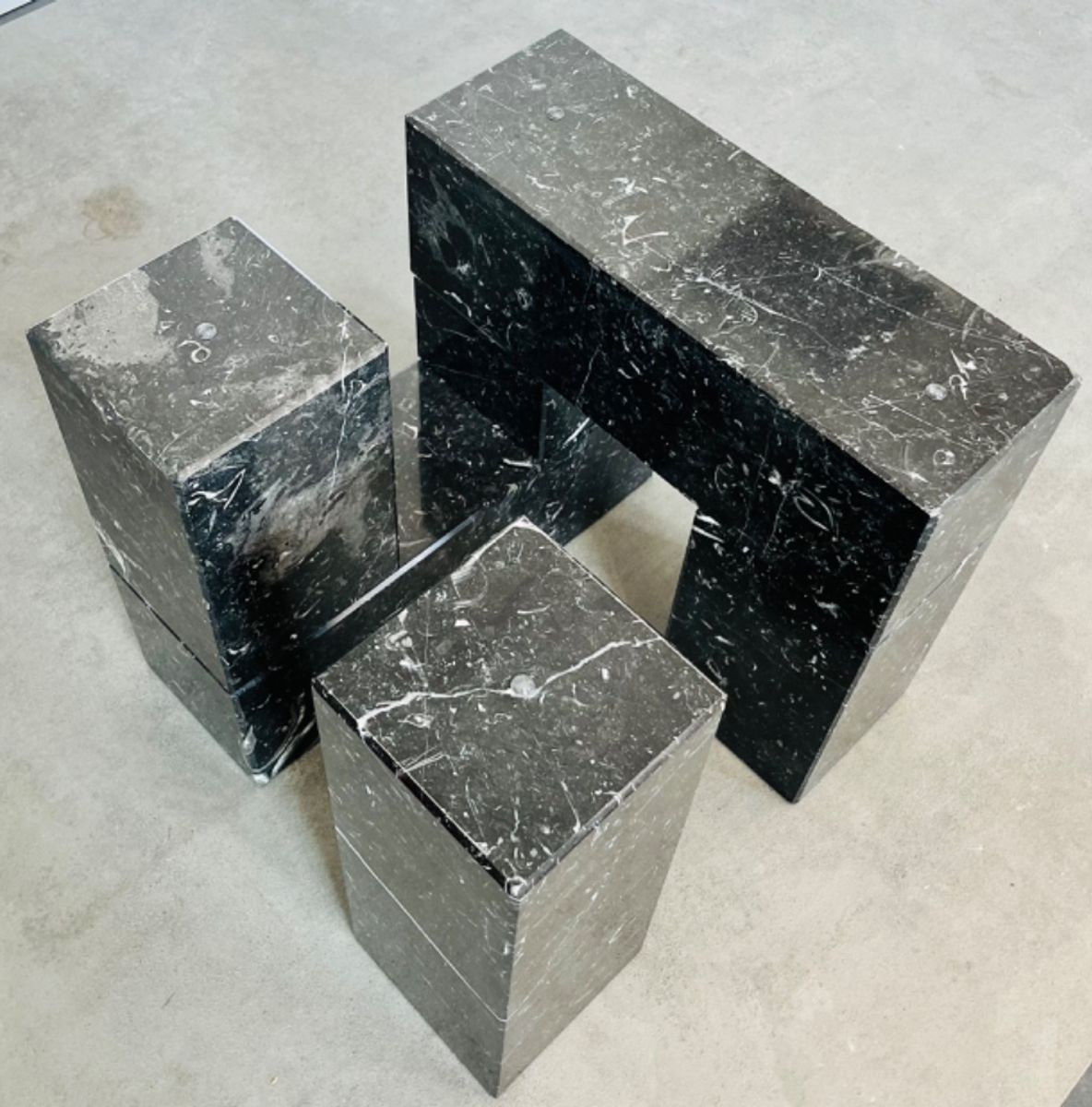 Vintage Modular Coffee Table Marble Glass Italy ‘70 image 10