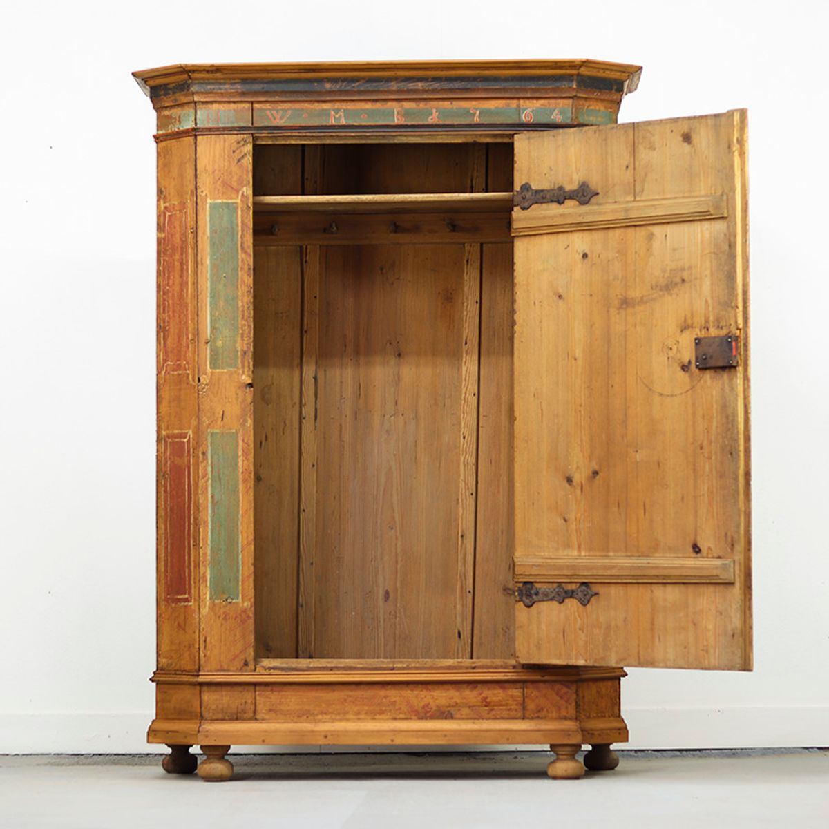 Antieke Beschilderde Bruidskast 1764 image 9