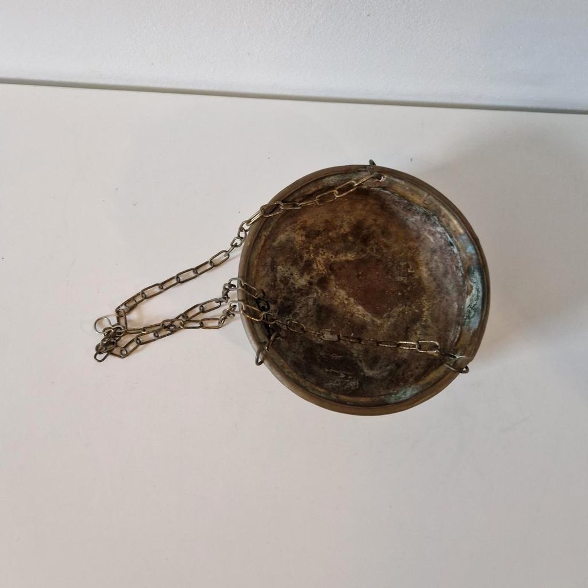 Koperen Hangpot Schaal Vintage Hangpot image 10