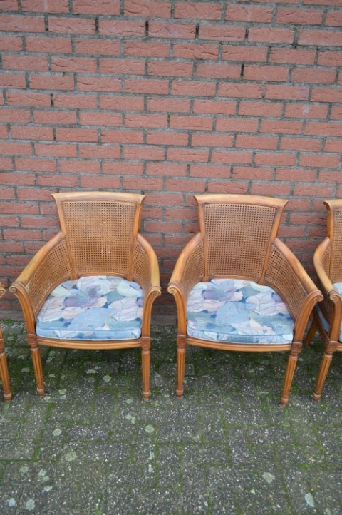 Art Deco Armstoelen Met Dubbel Webbing 5 Stuks image 8