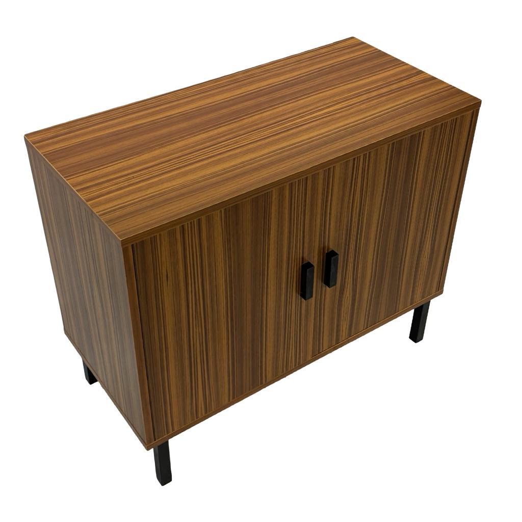 Vintage Kastje Compact Plak Fineer Jaren 70 Design image 3