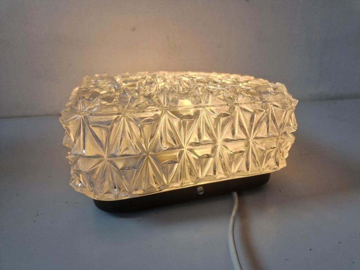Vintage Glazen Plafond Lamp Design Glas. image 2