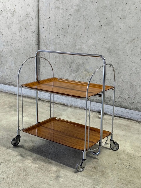 Opvouwbare Serveerwagen Trolley Bremshey & Co 1970s image 3