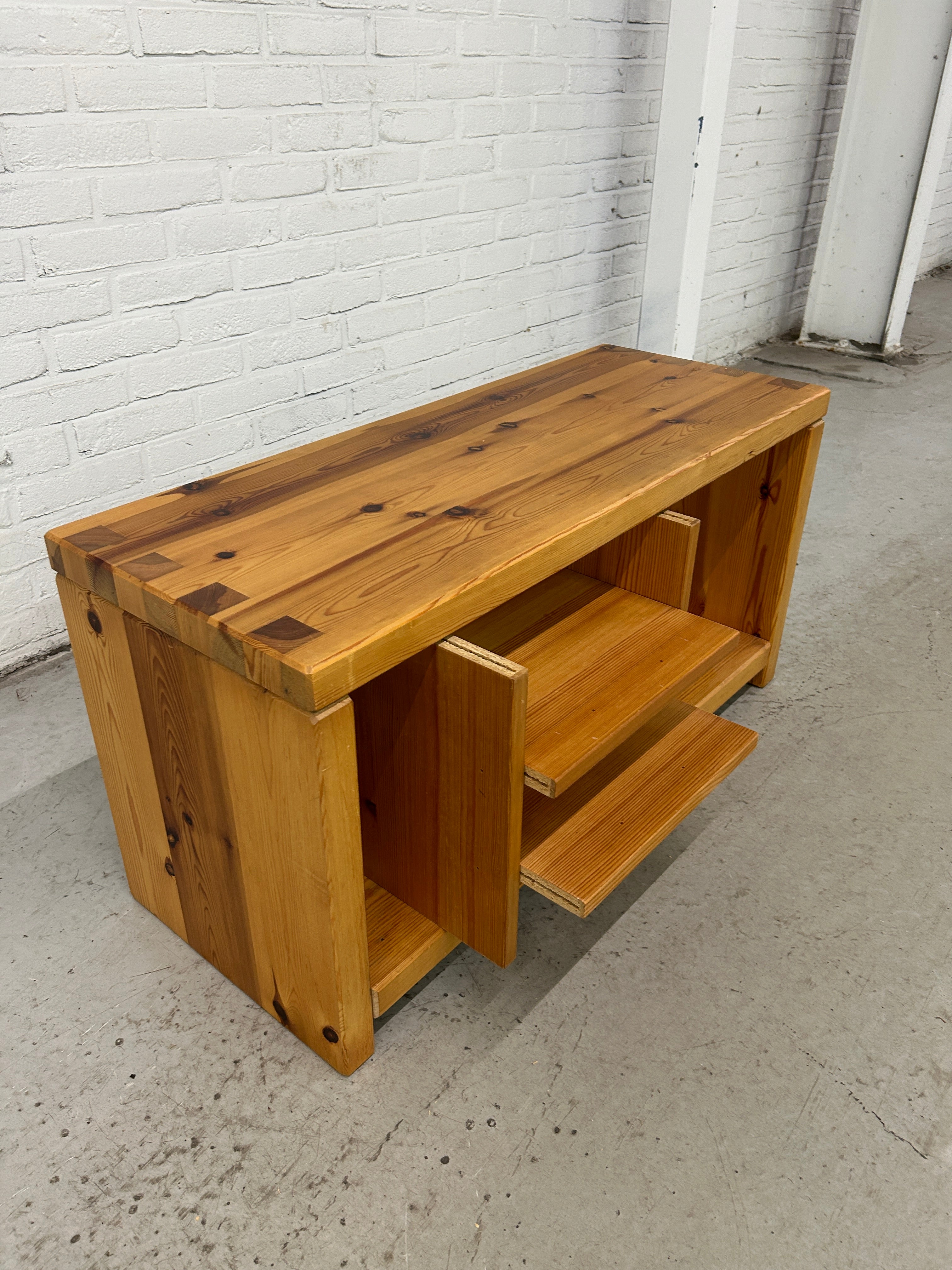 4 X Vintage Aksel Kjersgaard Pine Wood Storage Benches image 18