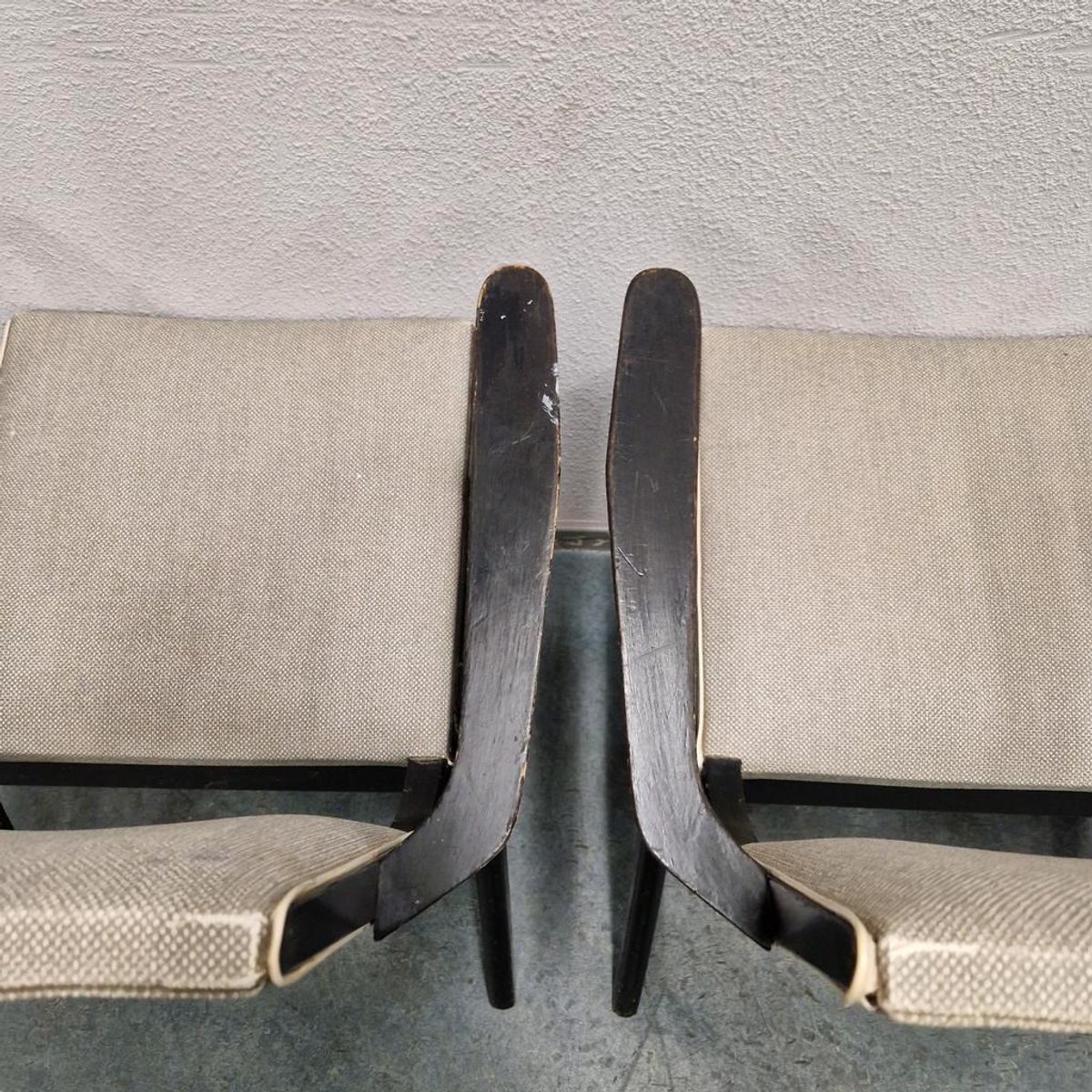 Set Van 4 Vintage Stoelen Stako Eetkamerstoelen Fifties image 13